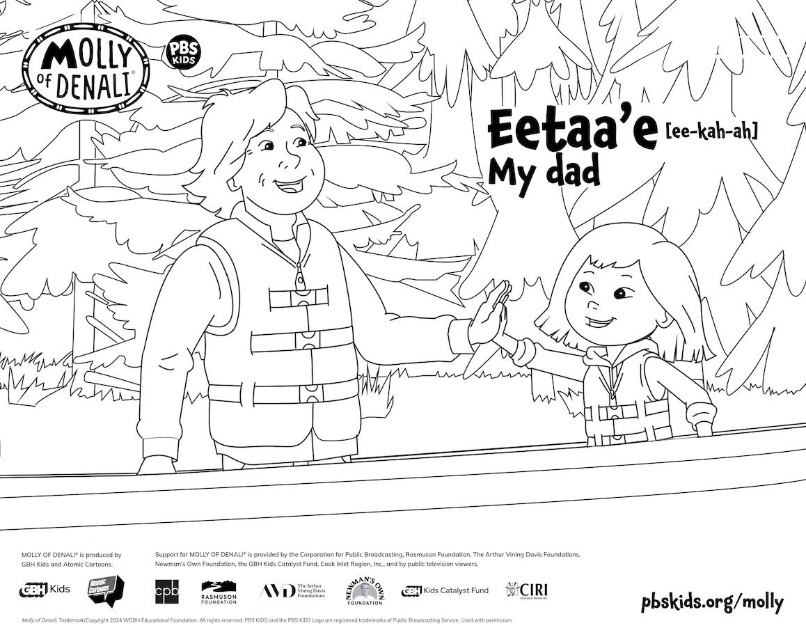 MoD Dad Coloring Page