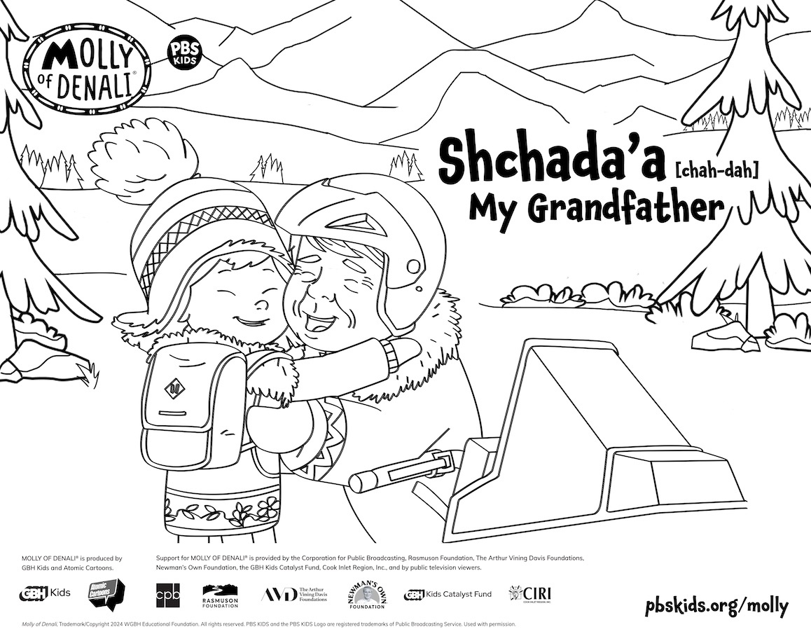 MoD Grandpa Coloring Page