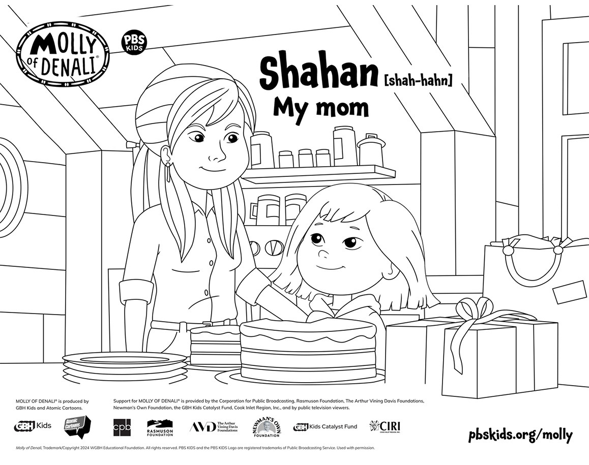 MoD Mom Coloring Page