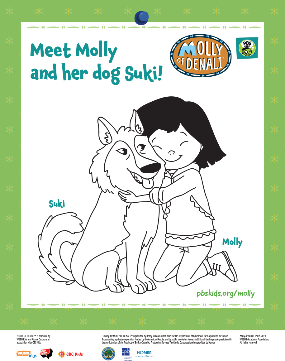 Molly of Denali Suki Coloring Page