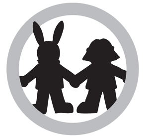 Friends holding hands sign.