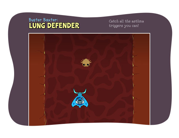 Buster Baxter's Lung Defender game.