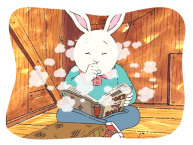 The dust from Buster's book makes him cough.