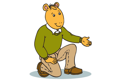 Mr. Read kneeling.