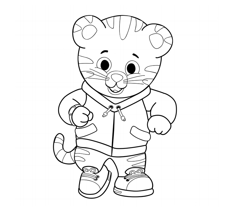 Daniel Tiger Coloring Page Printable