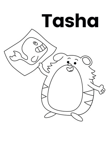 Team Hamster! Tasha Coloring