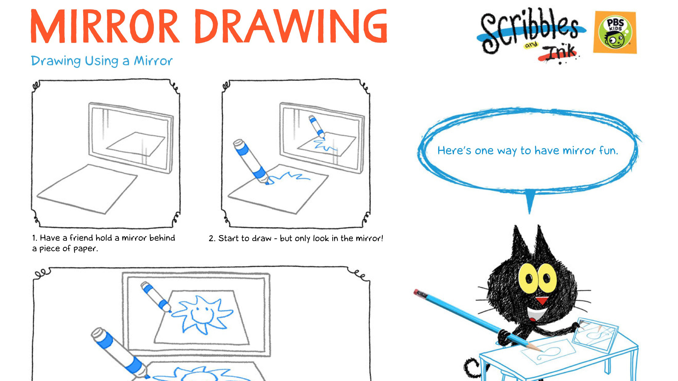 Mirror Drawing | Kids Coloring Pages | PBS KIDS for Parents