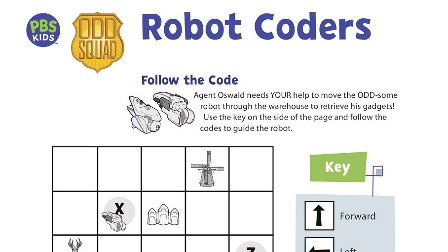 Robot Coder Activity | Kids Coloring Pages | PBS KIDS for Parents