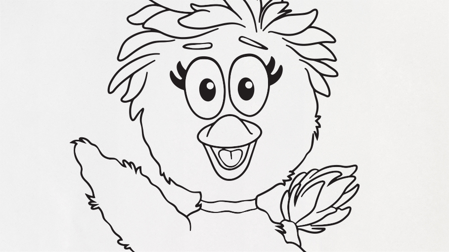 Duck Duck Coloring Page