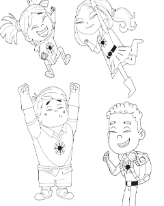 Sparks Crew Coloring Page