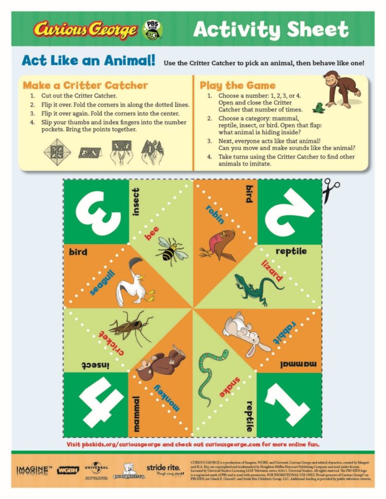 Act Like an Animal | Kids Coloring Pages | PBS KIDS for Parents