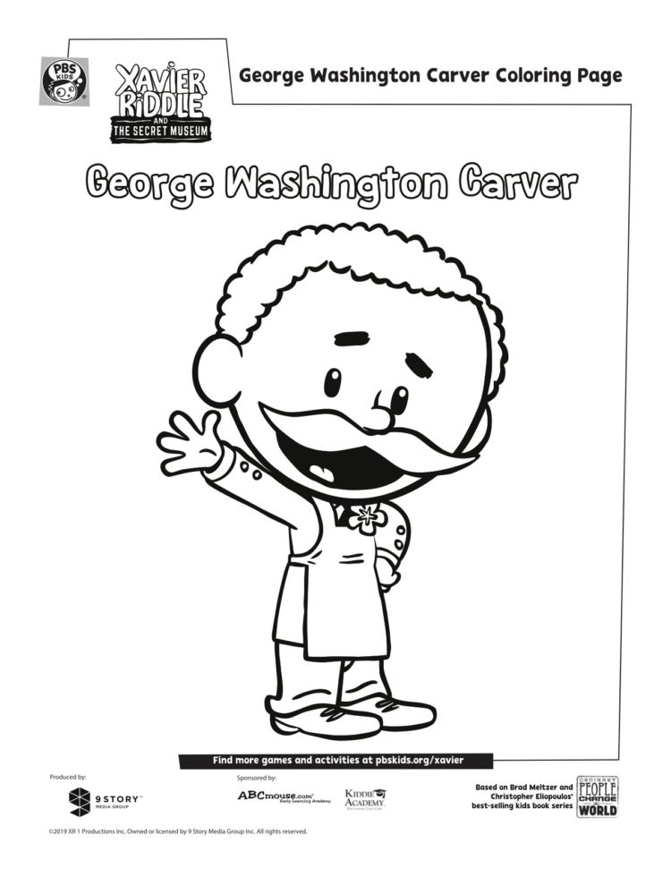 George Washington Carver Coloring Page | Kids… | PBS KIDS for Parents