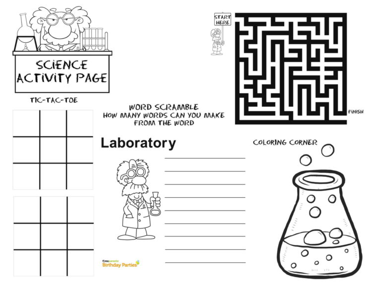 Science Party Activity Page | Kids Coloring… | PBS KIDS for Parents
