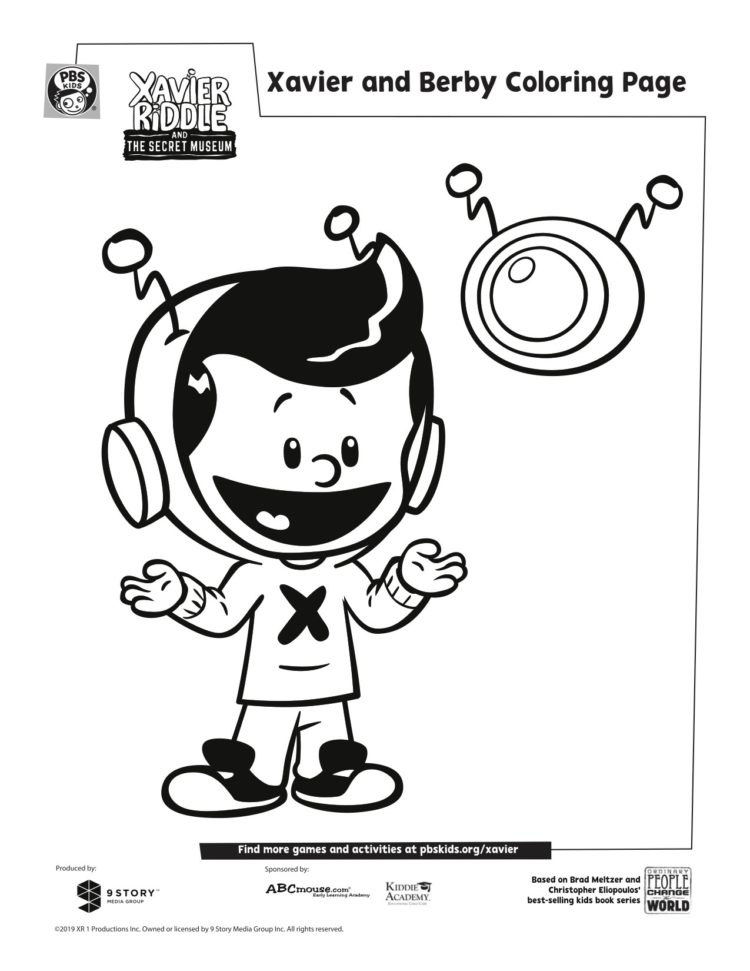 18 xavier riddle coloring pages printable coloring pages