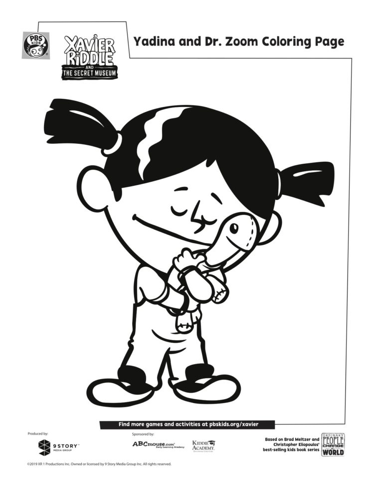 Yadina And Dr Zoom Coloring Page Kids PBS KIDS For Parents