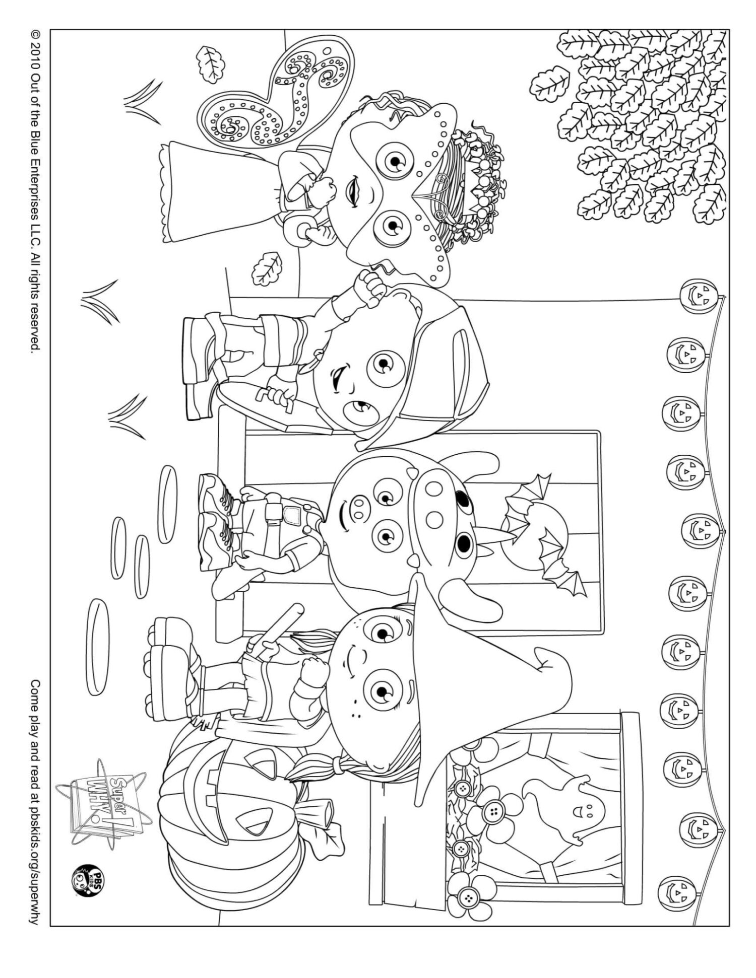 Happy Halloween! Coloring Page | Kids Coloring… | PBS KIDS for Parents
