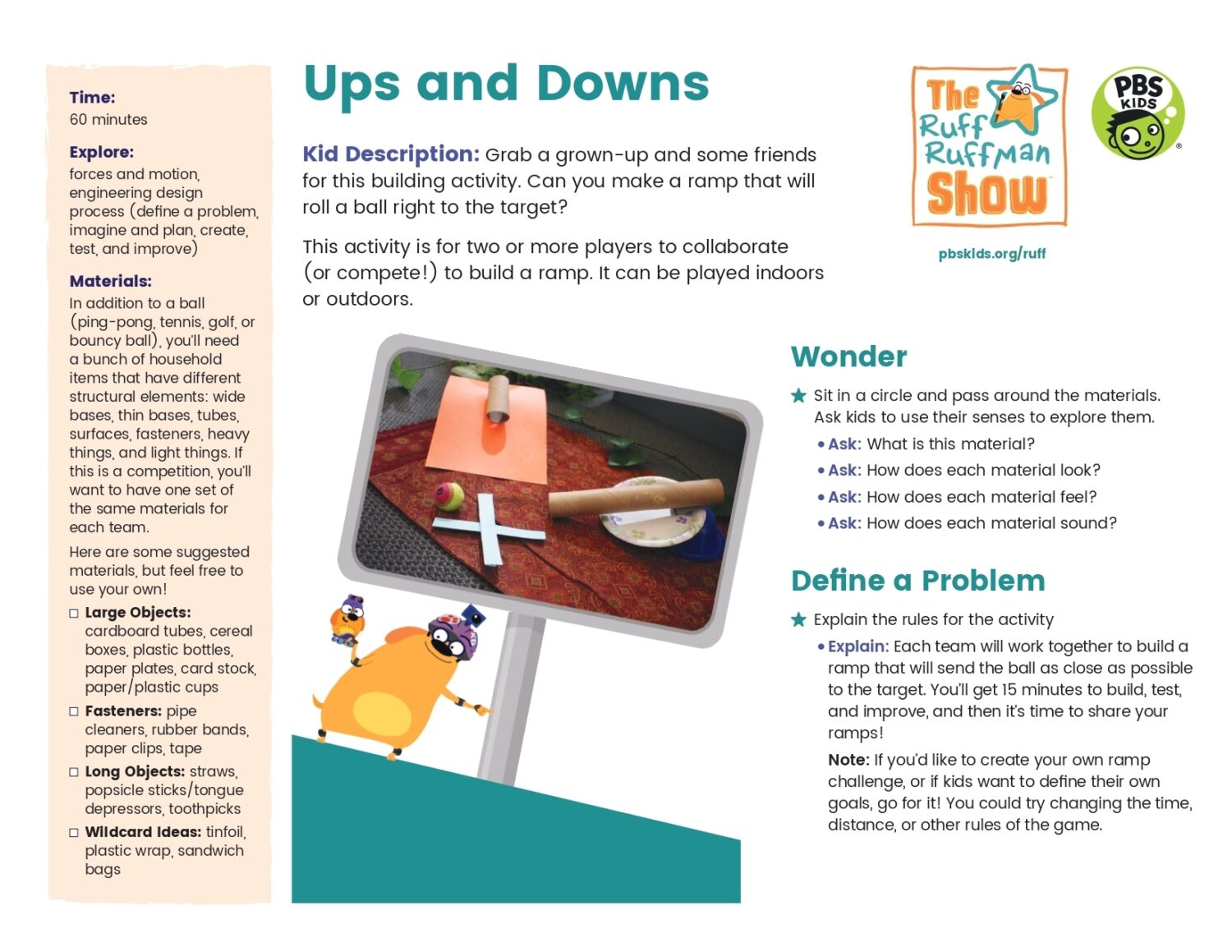 Ups and Downs | Kids Coloring Pages | PBS KIDS for Parents