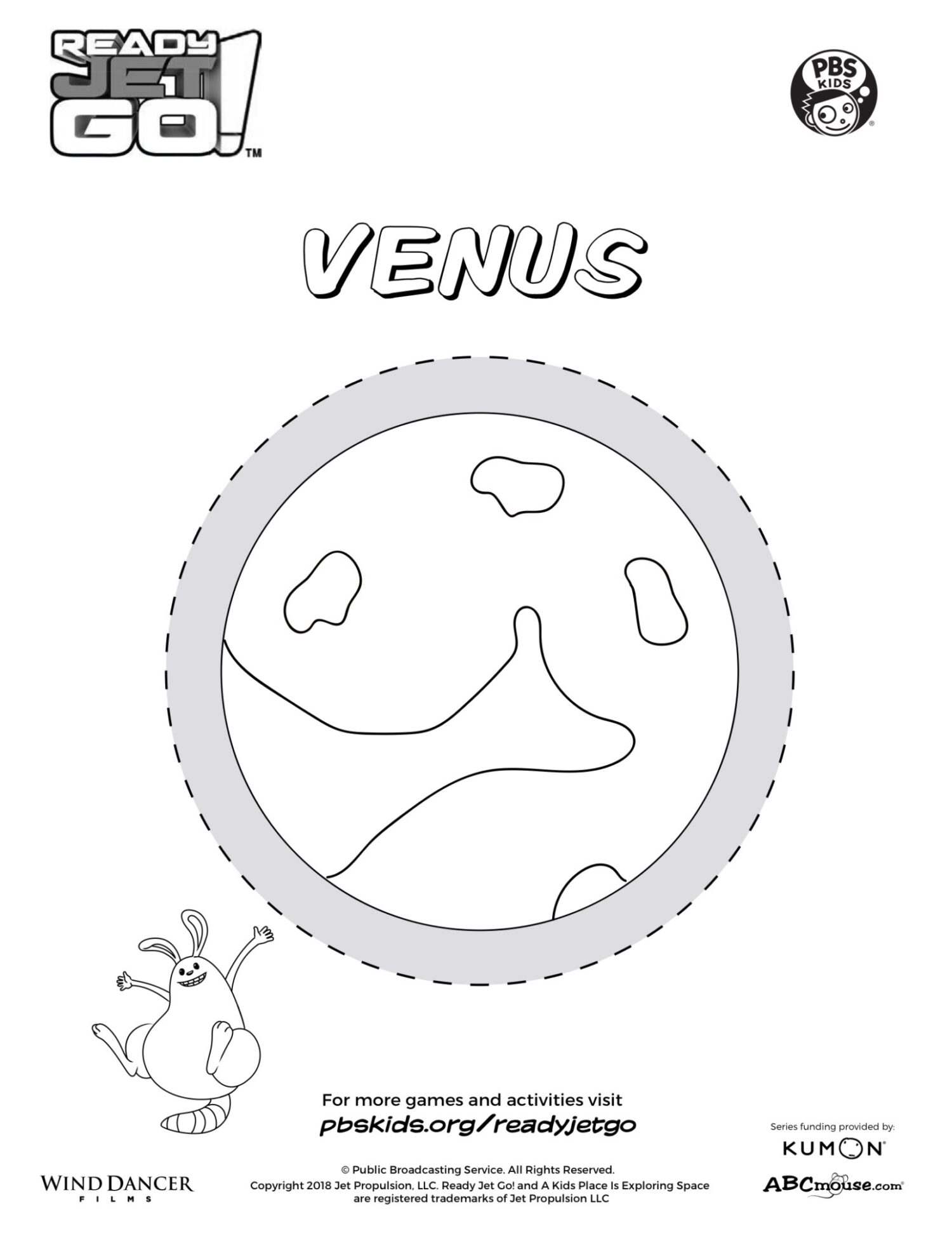 Planet Venus Coloring Page | Kids Coloring… | PBS KIDS for Parents