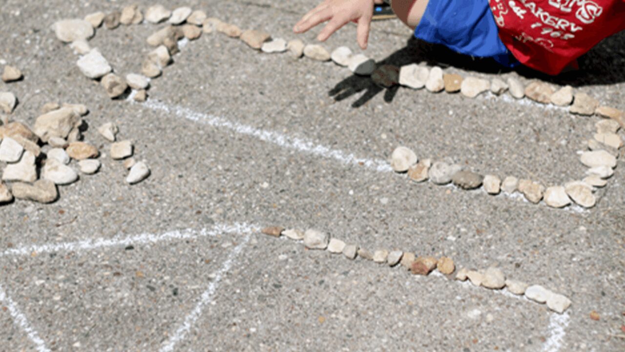 Trace Shapes With Rocks Crafts for Kids PBS KIDS for Parents