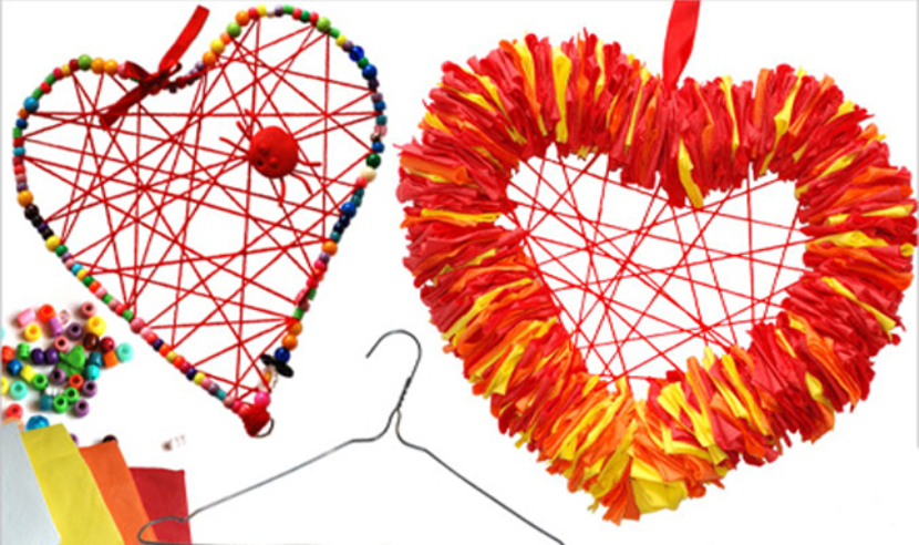 Hanger Heart Wreaths Crafts For Kids Pbs Pas Hanger Heart Wreaths Crafts For Kids Pbs Pas