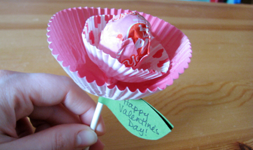 lollipop valentine craft