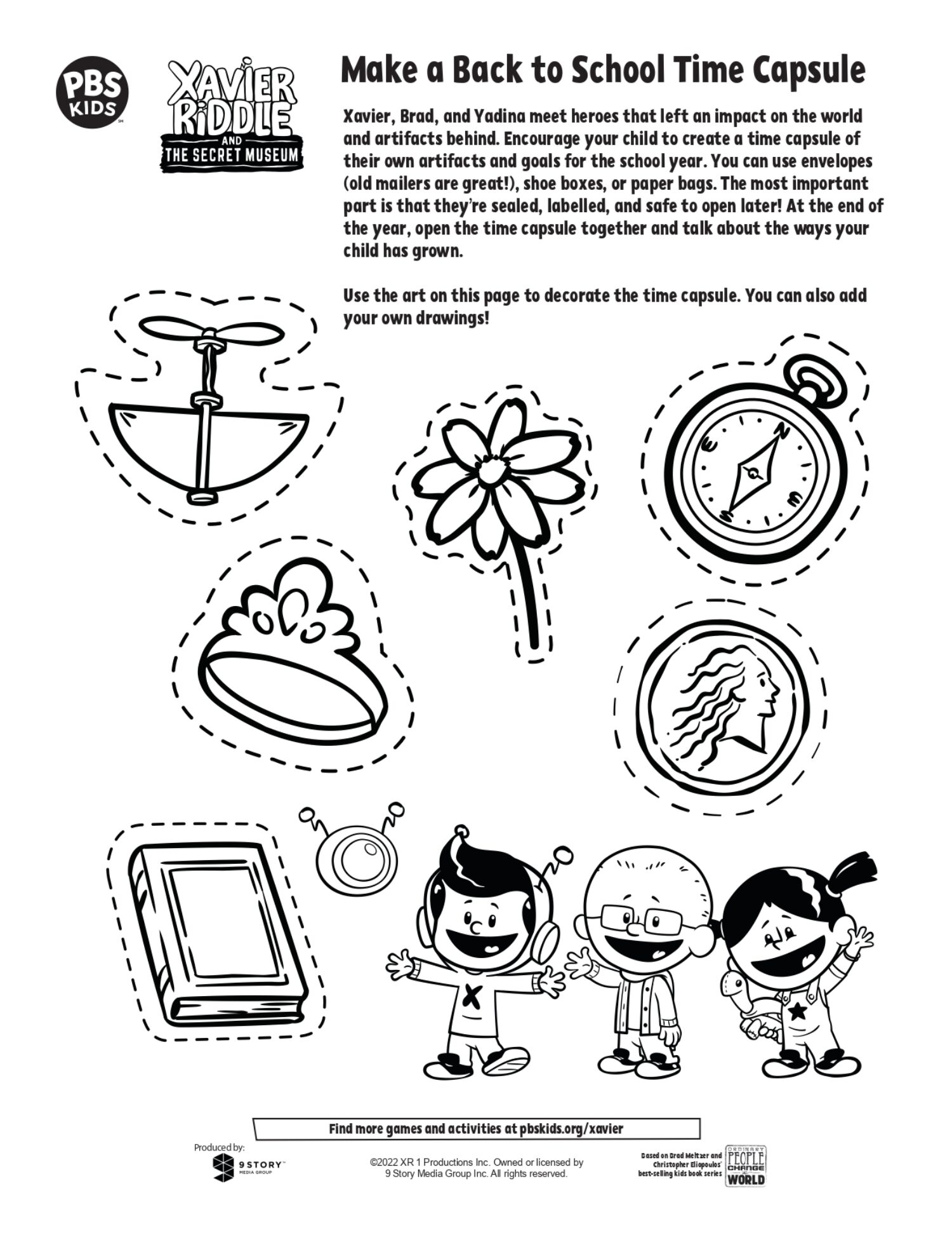 Make a Back to School Time Capsule Kids… PBS KIDS for Parents