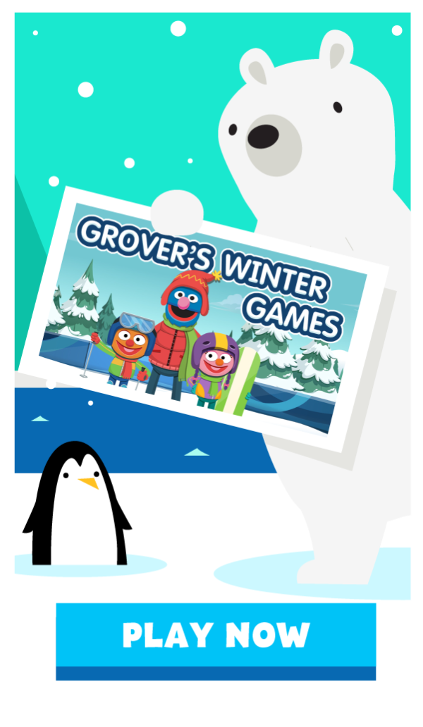 Play Winter Games with Sesame Street, Molly of Denali, and other PBS KIDS Shows!