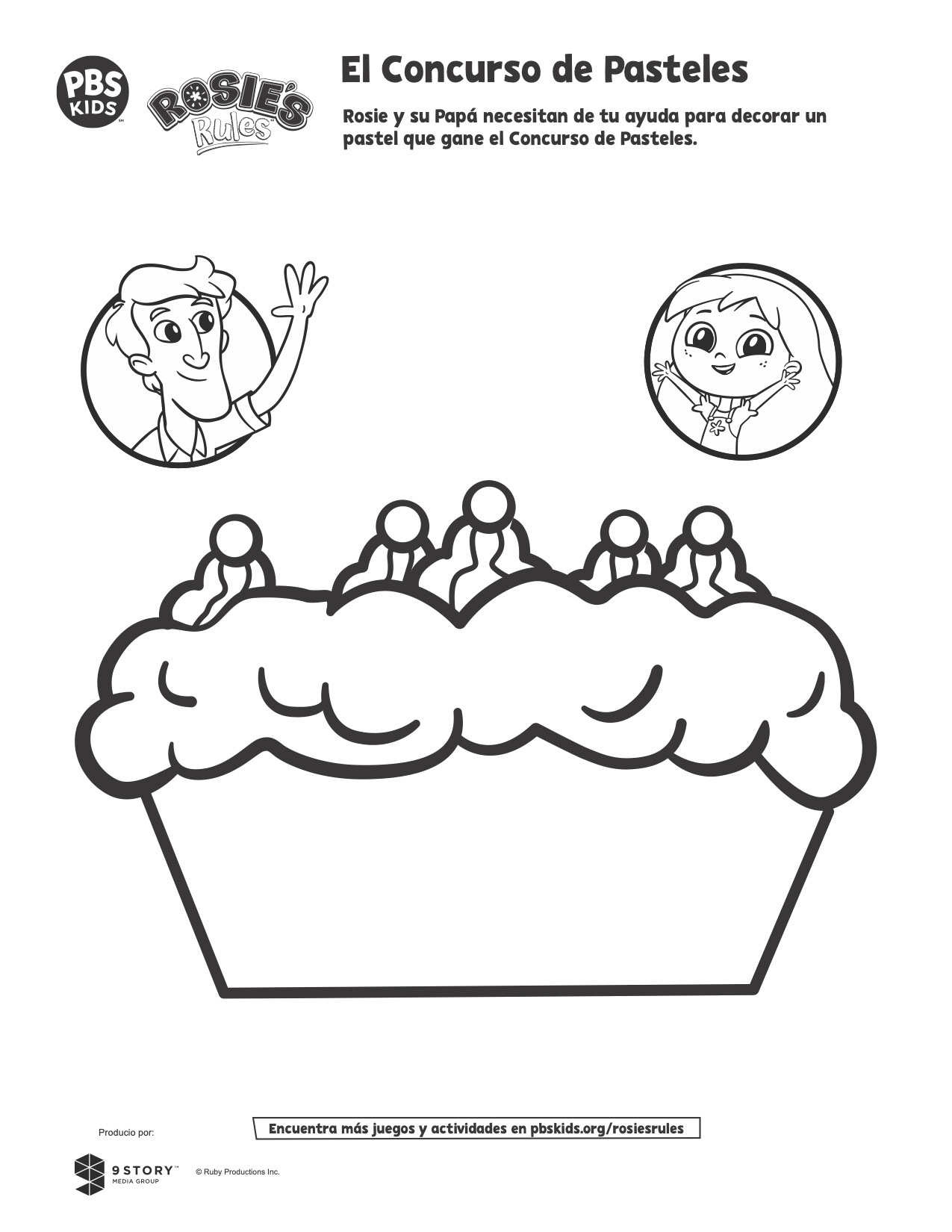 es_Rosie Cake Coloring