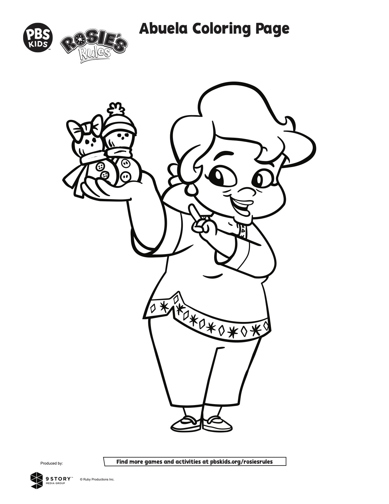 Rosie Abuela Coloring